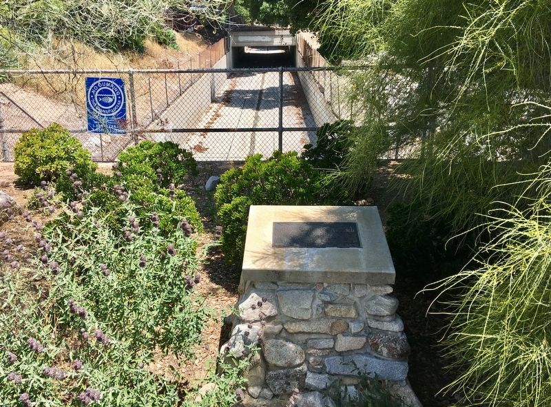 Marker and Flood Control Channel image. Click for full size.
