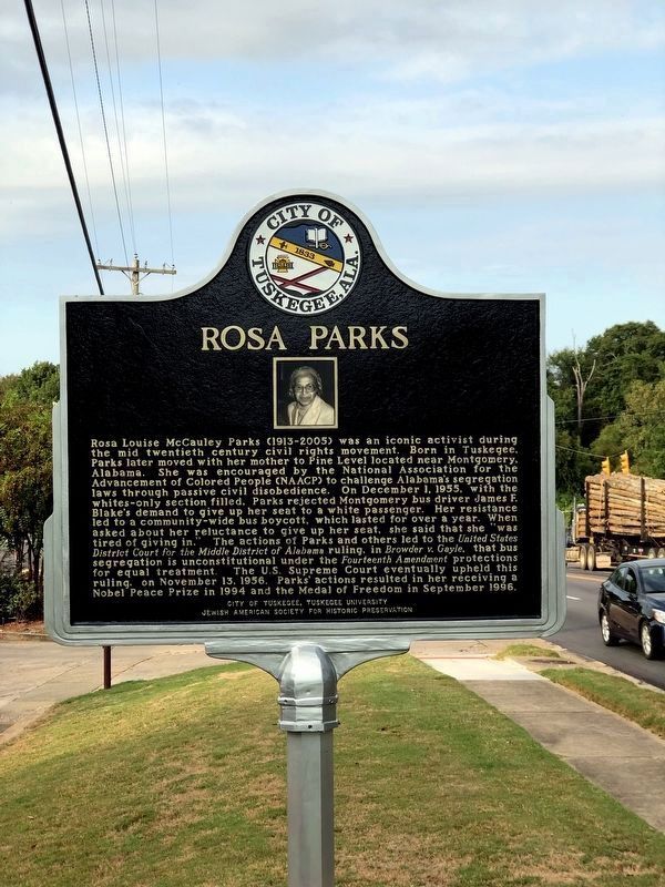Rosa Parks Birthplace Marker looking westerly. image. Click for full size.
