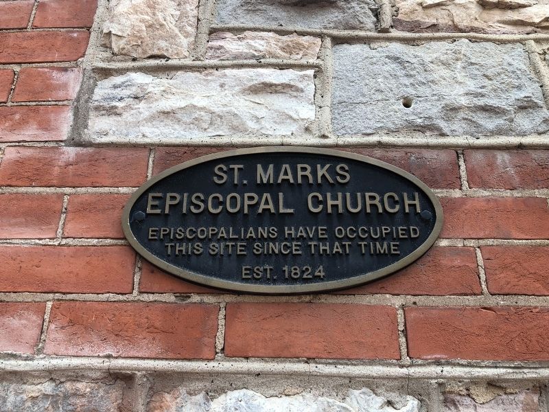 St. Mark's Episcopal Church Marker. Click for full size. St. Mark's Episcopal Church Marker image. Click for full size.
