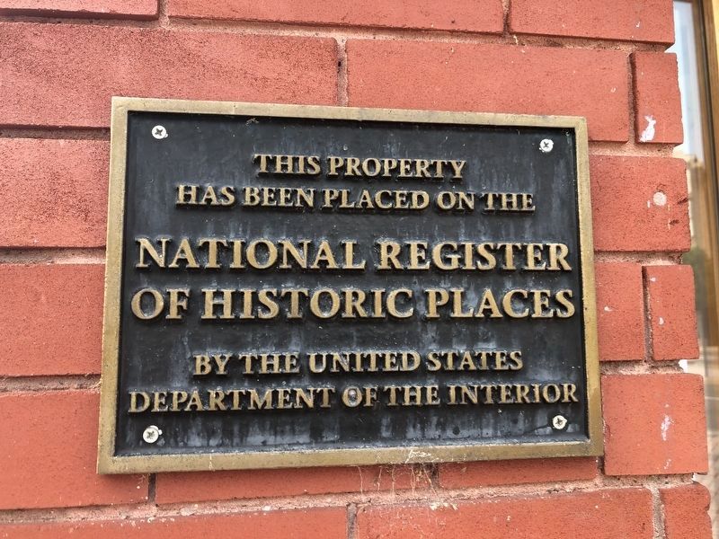 National Register of Historic Places plaque on the building image. Click for full size.