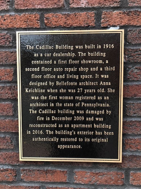 The Cadillac Building Marker. Click for full size. The Cadillac Building Marker image. Click for full size.
