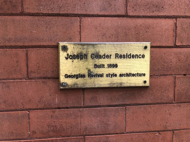 Joseph Ceader Residence Marker image. Click for full size.