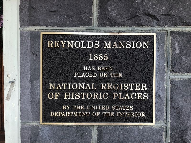 Reynolds Mansion Marker. Click for full size. Reynolds Mansion Marker image. Click for full size.