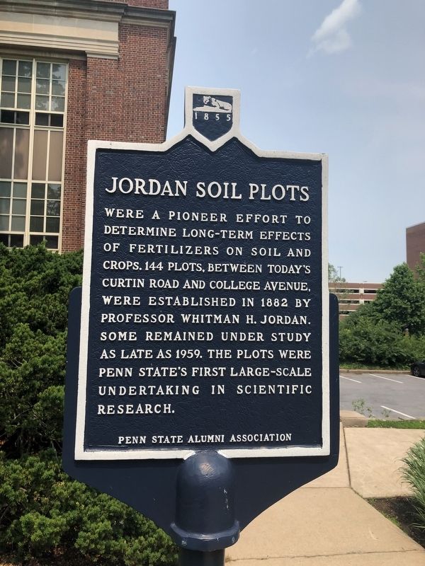 Jordan Soil Plots Marker image. Click for full size.