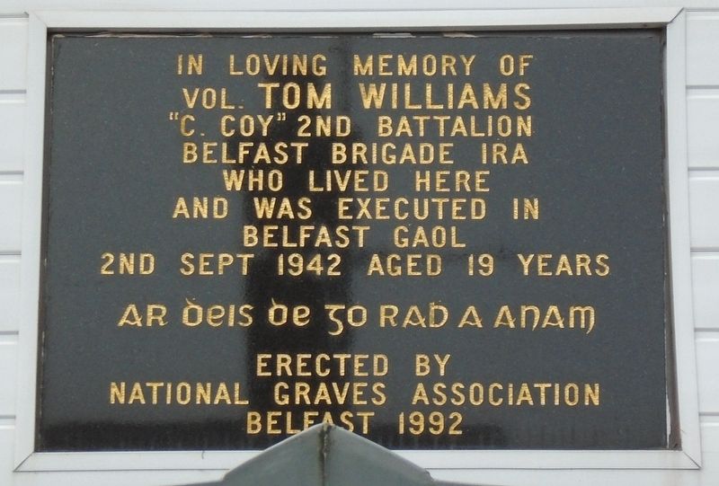 Vol. Tom Williams Marker image. Click for full size.