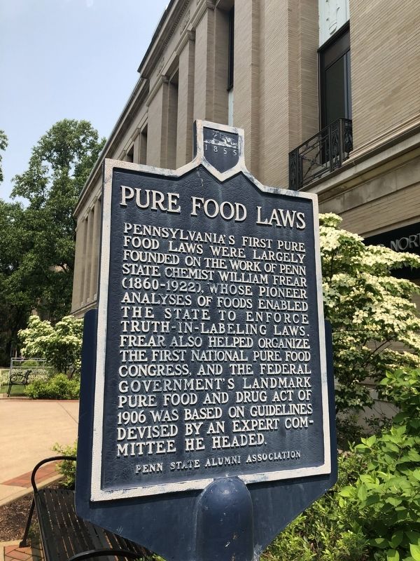 Pure Food Laws Marker image. Click for full size.