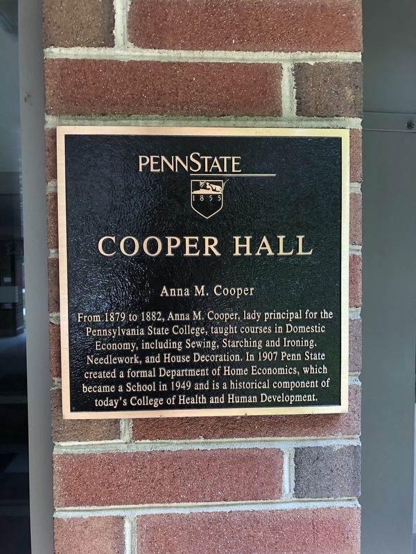 Cooper Hall Marker image. Click for full size.