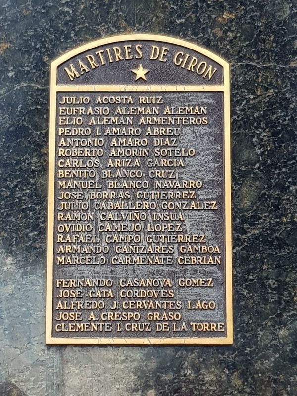 Bay of Pigs Monument. Click for full size. Bay of Pigs Monument image. Click for full size.