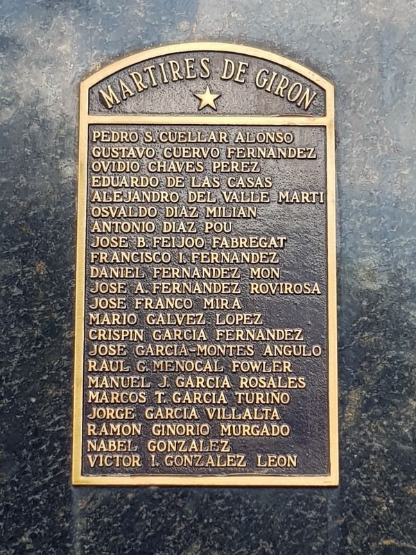 Bay of Pigs Monument. Click for full size. Bay of Pigs Monument image. Click for full size.