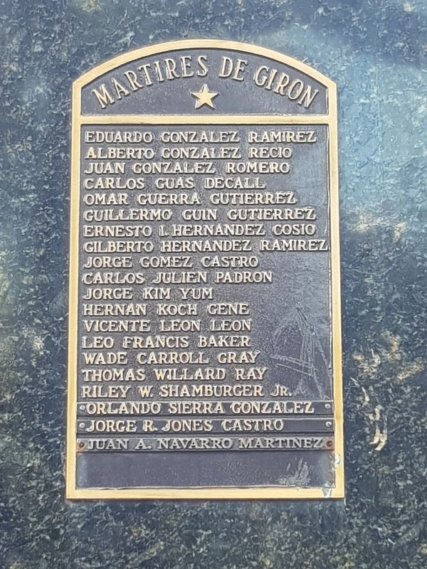 Bay of Pigs Monument. Click for full size. Bay of Pigs Monument image. Click for full size.