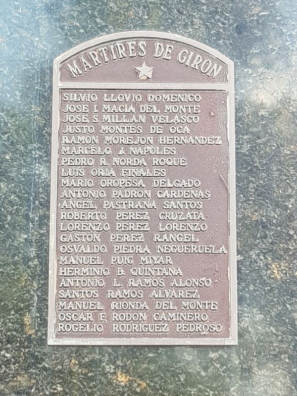 Bay of Pigs Monument. Click for full size. Bay of Pigs Monument image. Click for full size.