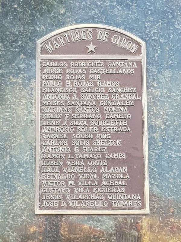 Bay of Pigs Monument. Click for full size. Bay of Pigs Monument image. Click for full size.