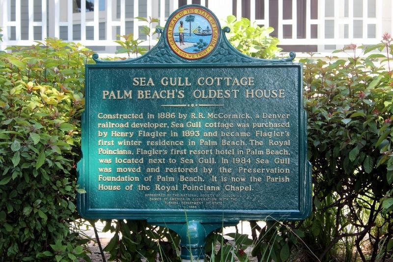 Sea Gull Cottage Marker. Click for full size. Sea Gull Cottage Marker image. Click for full size.