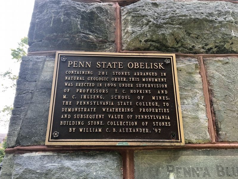 Penn State Obelisk Marker image. Click for full size.