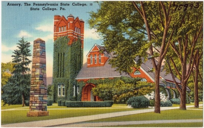 <i>Armory, The Pennsylvania State College, State College, Pa.</i> image. Click for full size.