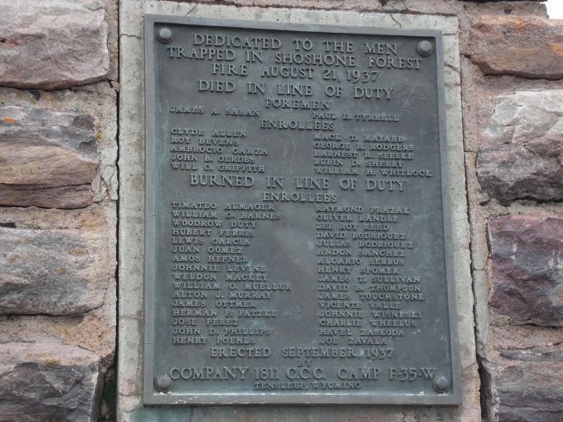 CCC Memorial Plaque image. Click for full size.