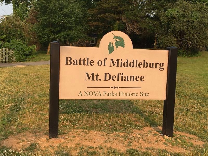 Battle of Middleburg | Mt. Defiance | A NOVA Parks Historic Site image. Click for full size.