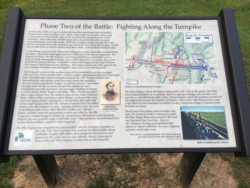 Phase Two of the Battle: Fighting Along the Turnpike Marker image. Click for full size.