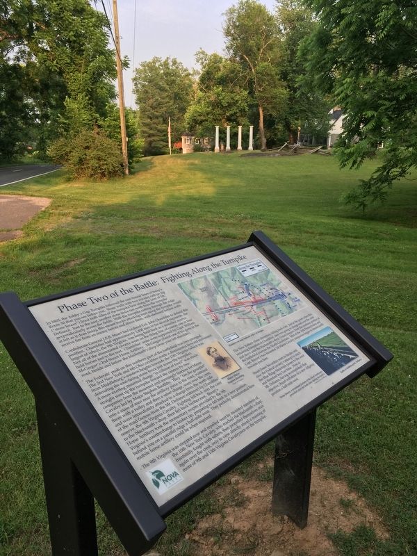 Phase Two of the Battle: Fighting Along the Turnpike Marker image. Click for full size.