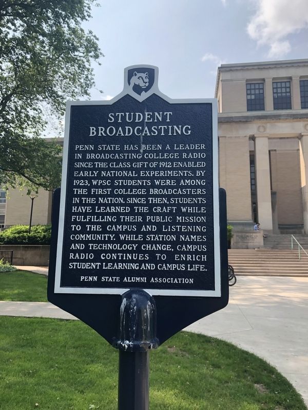 Student Broadcasting Marker image. Click for full size.