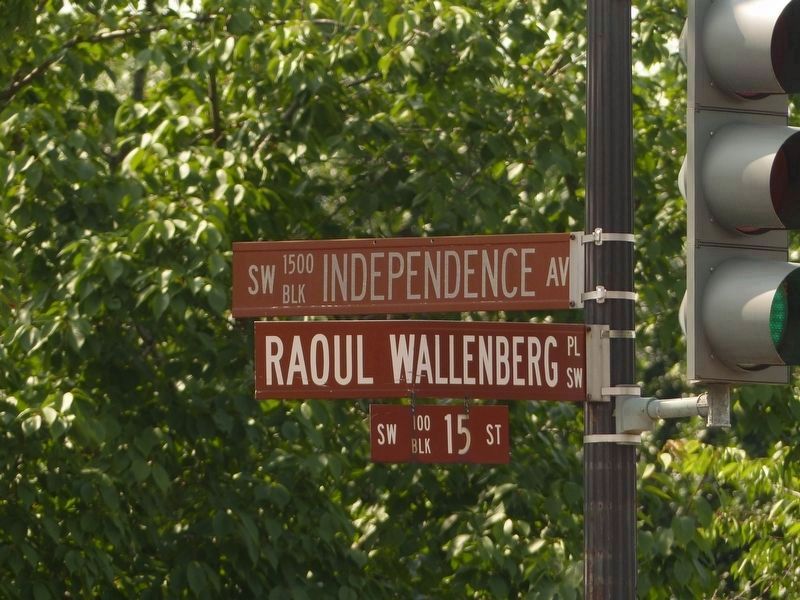Raoul Wallenberg Place, Indendence Avenue & 15th Street SW. Click for full size. Raoul Wallenberg Place, Indendence Avenue & 15th Street SW image. Click for full size.