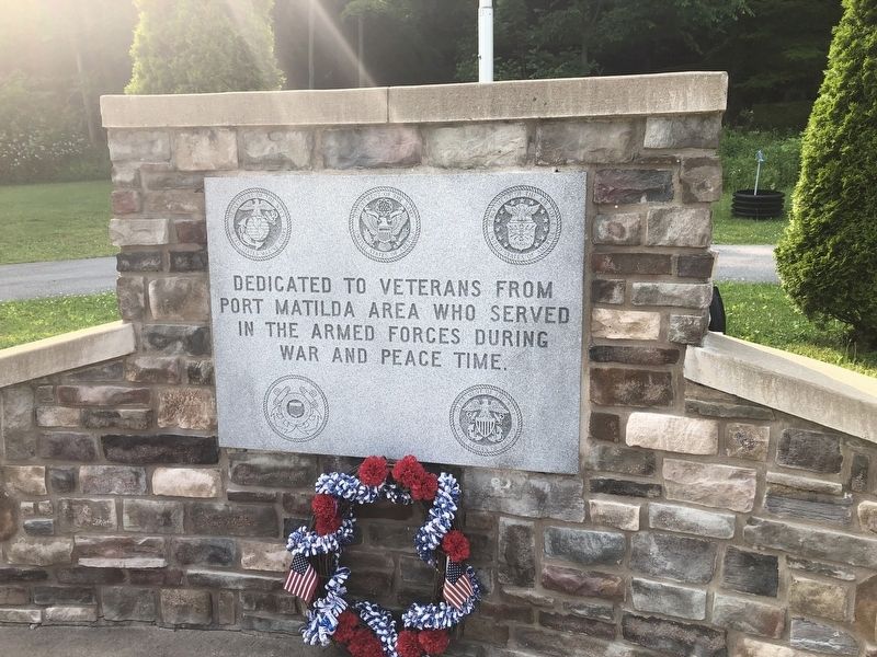 Port Matilda Veterans Memorial image. Click for full size.