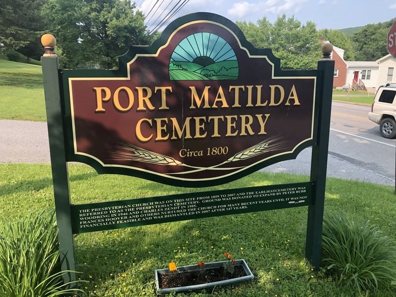 Port Matilda Cemetery Marker image. Click for full size.