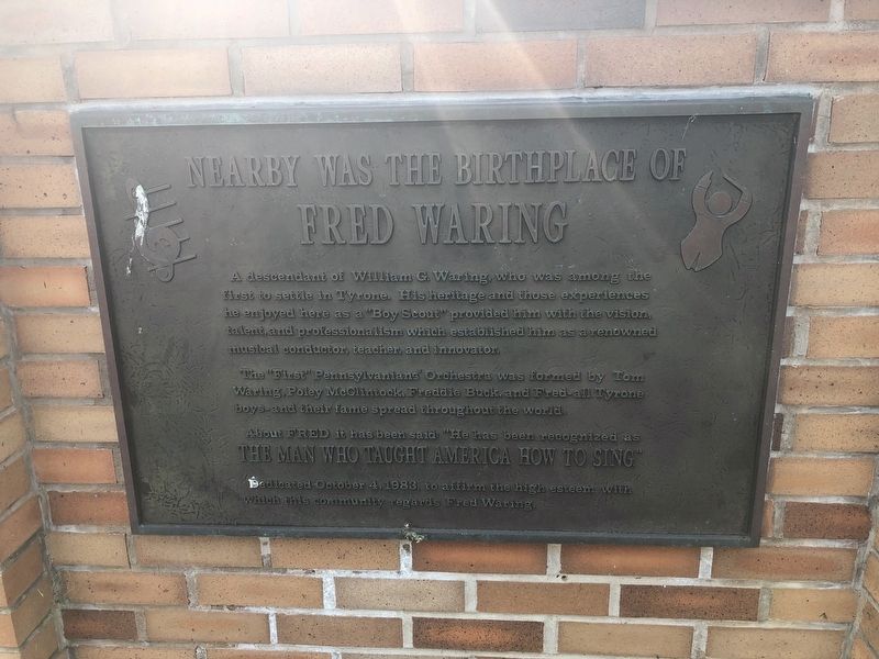 Nearby Was the Birthplace of Fred Waring Marker image. Click for full size.