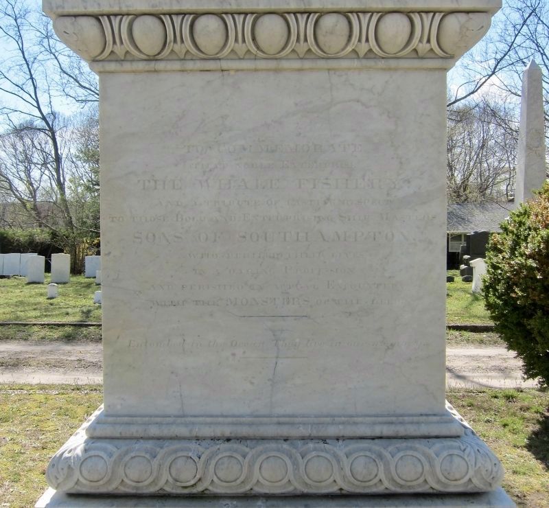 Sag Harbor Whalers Memorial - second panel image. Click for full size.