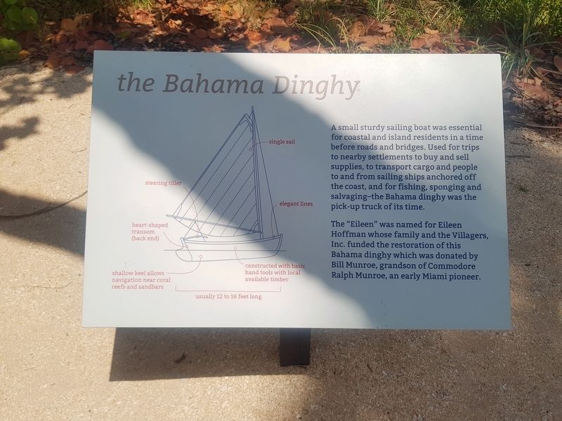 The Bahama Dinghy Marker. Click for full size. The Bahama Dinghy Marker image. Click for full size.