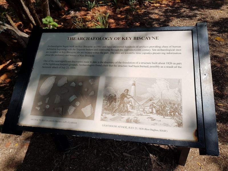 The Archaeology of Key Biscayne Marker image. Click for full size.