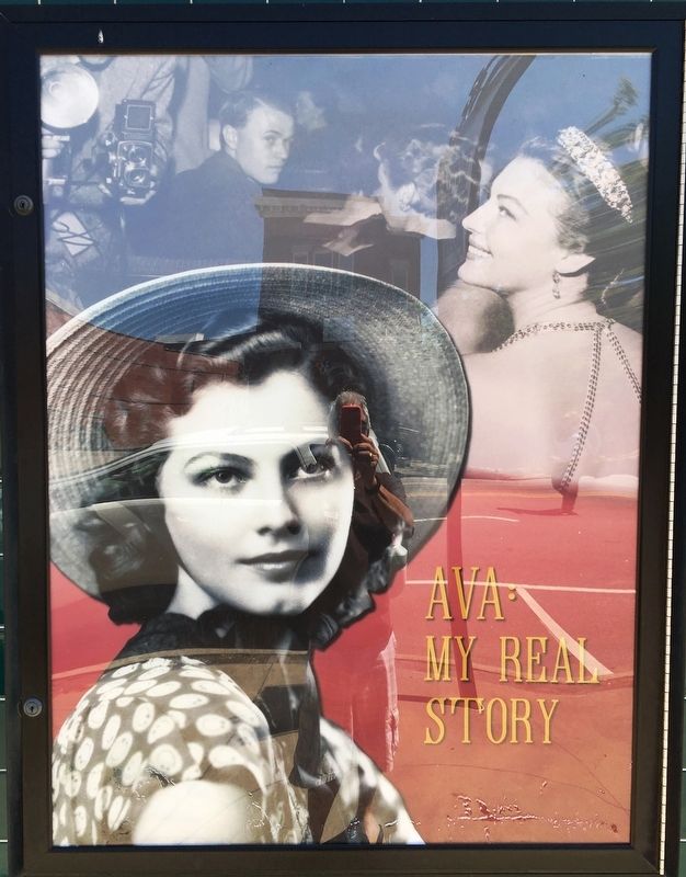 Ava Gardner Poster Located outside the Ava Gardner Museum image. Click for full size.
