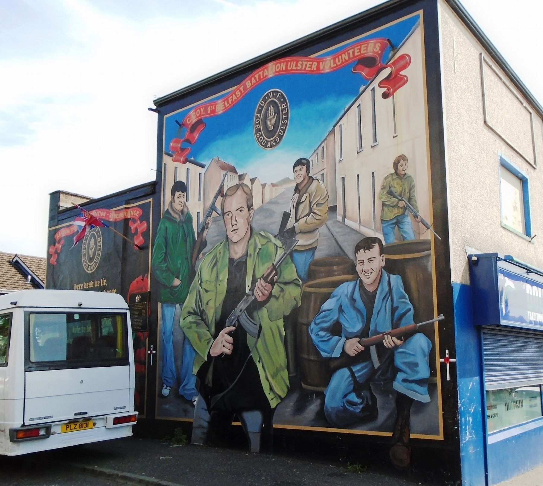 C Coy. First Battalion Ulster Volunteers Mural image. Click for full size.