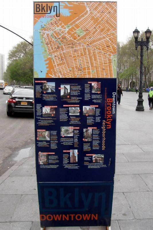 Brooklyn Heights Marker - reverse side image. Click for full size.