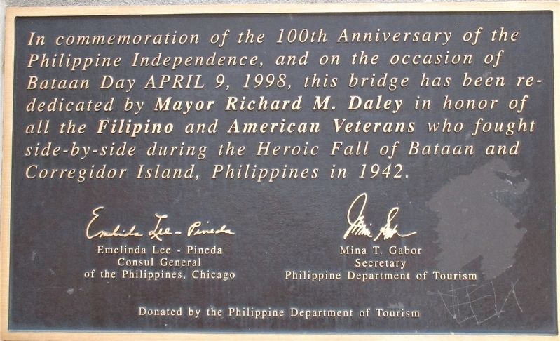 Bataan- Corregidor Memorial Bridge Marker image. Click for full size.
