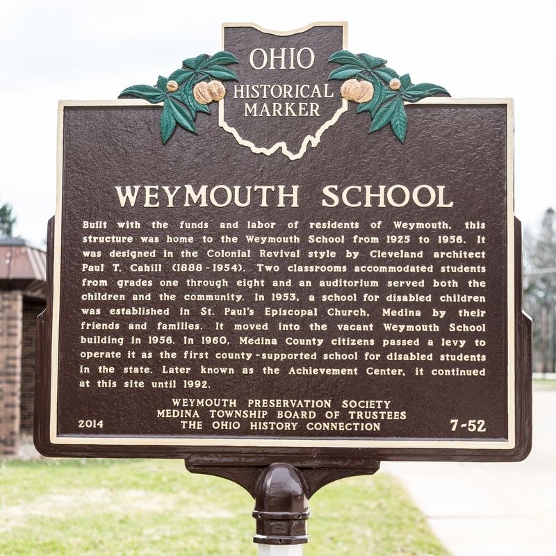Weymouth School Marker image. Click for full size.