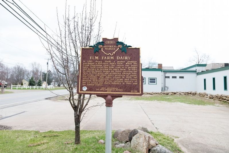 Elm Farm Dairy Marker image. Click for full size.