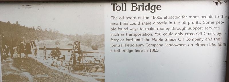 Toll Bridge Marker image. Click for full size.