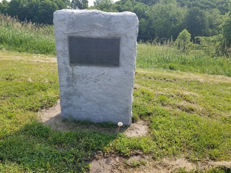 Troutner Dam Marker. Click for full size. Troutner Dam Marker image. Click for full size.