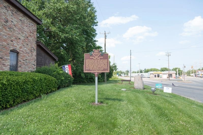Miami-Erie Canal Marker image. Click for full size.