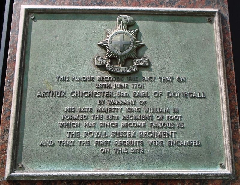 The Royal Sussex Regiment Marker image. Click for full size.