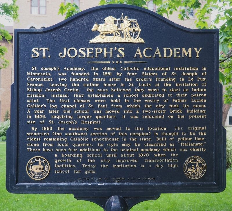 St. Joseph's Academy marker image. Click for full size.