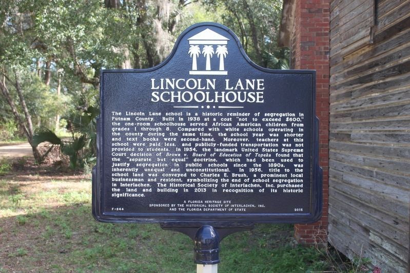 Lincoln Lane Schoolhouse Marker image. Click for full size.