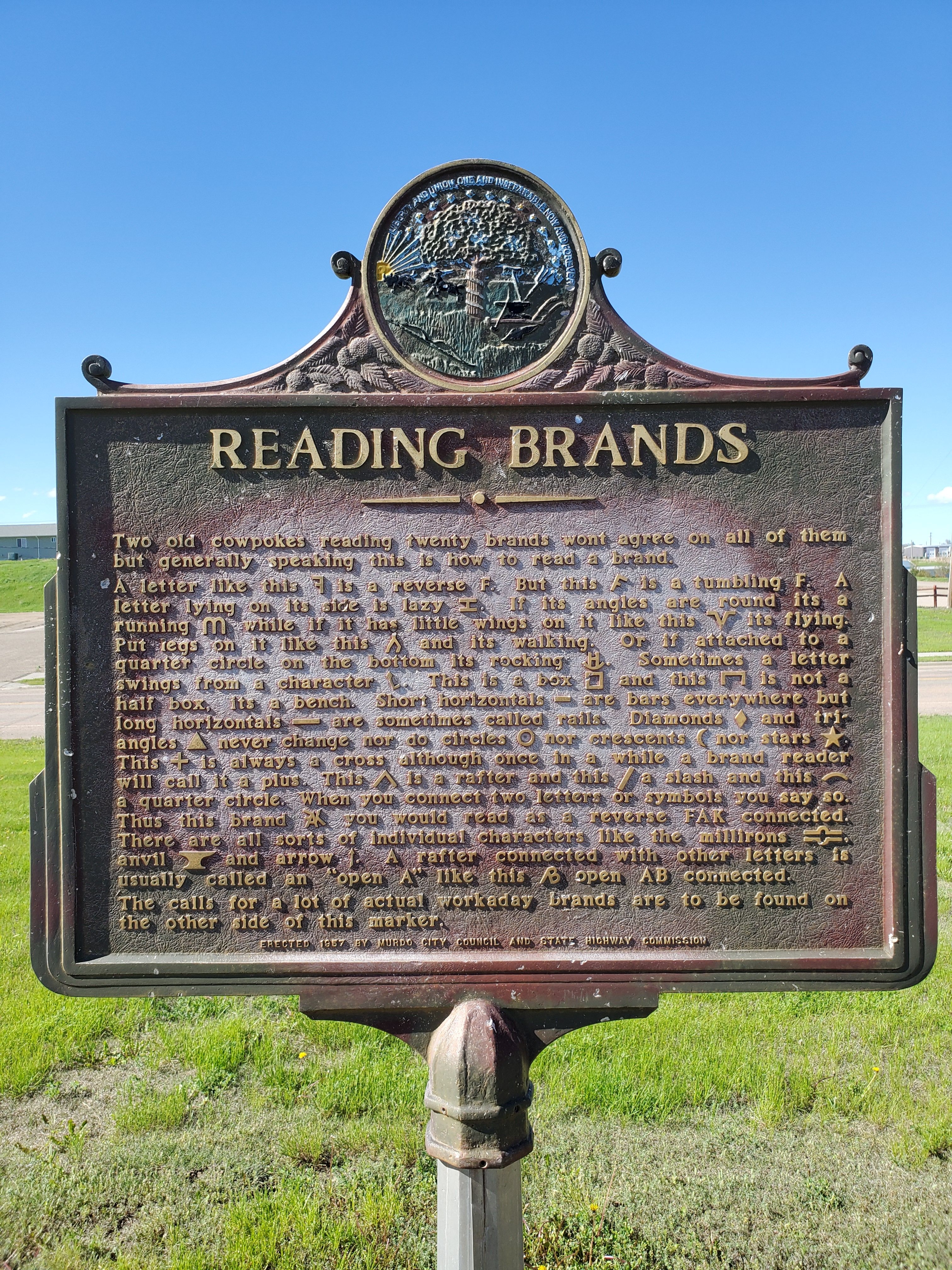 Reading Brands (South Face) Marker