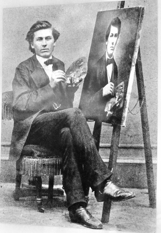 Marker detail: Lloyd Branson image. Click for full size.