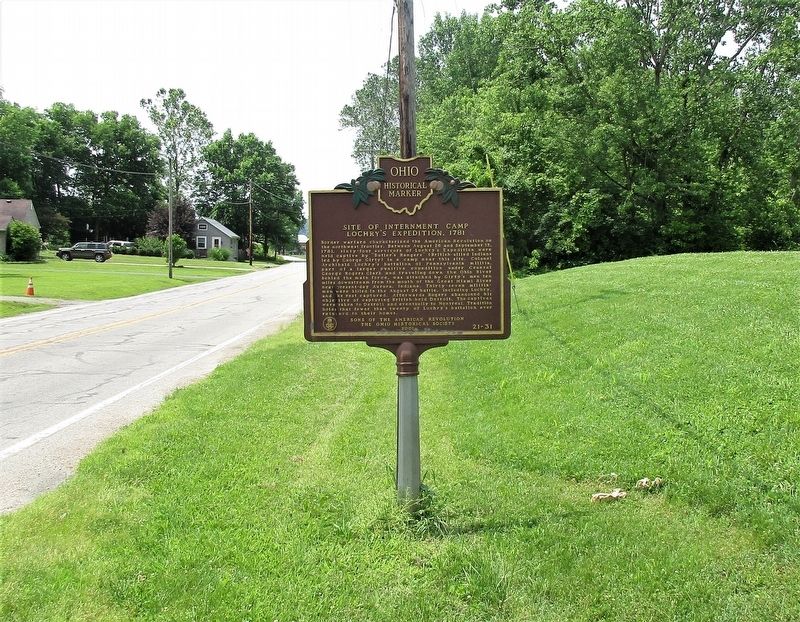 Site of Internment Camp Lochry’s Expedition, 1781 Marker image. Click for full size.