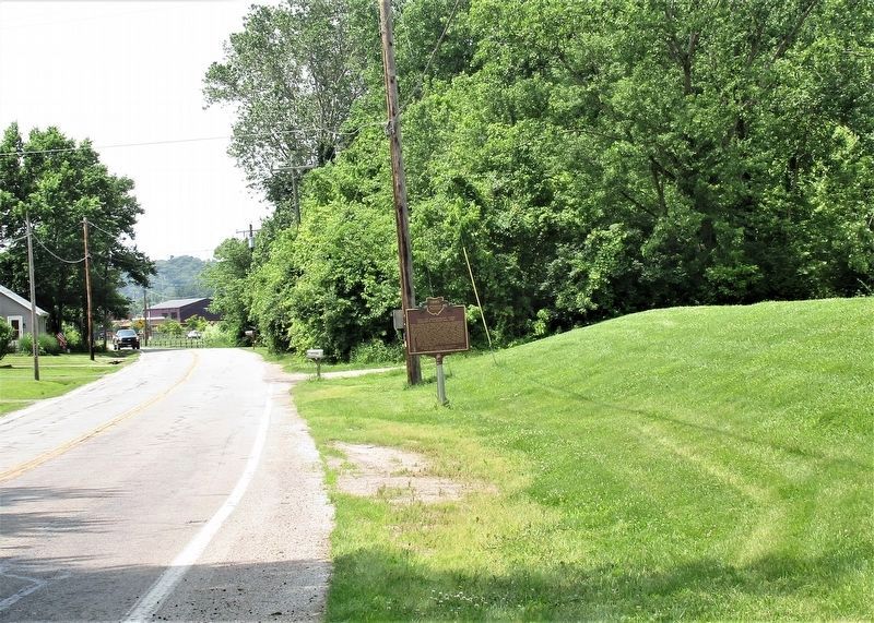 Marker as seen from corner of Jordan Road image. Click for full size.
