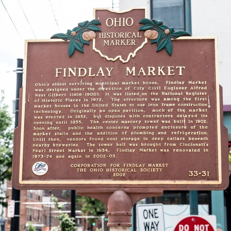 Findlay Market face of marker image. Click for full size.