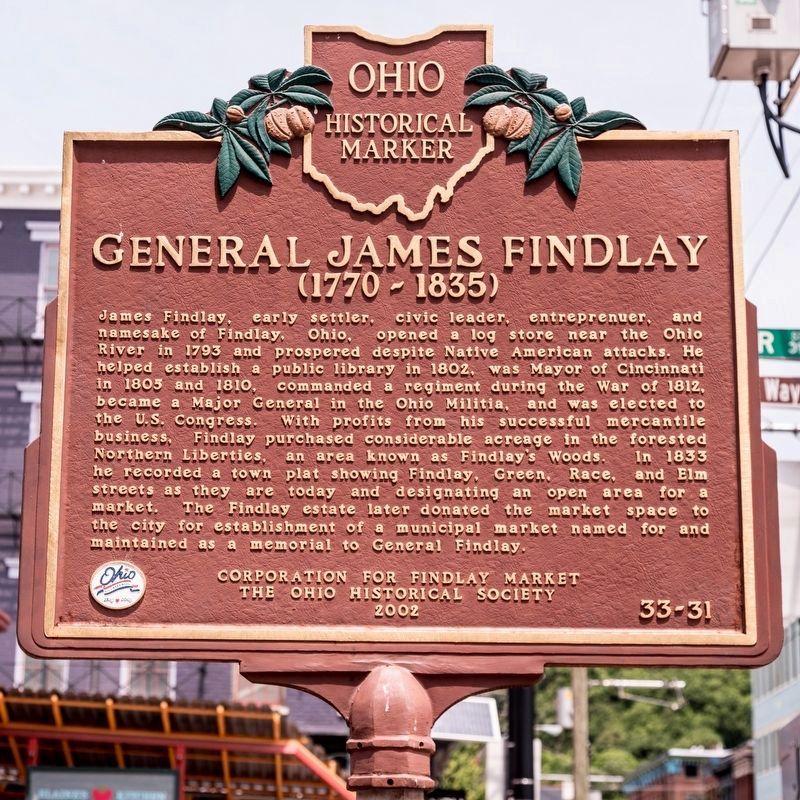 General James Findlay face of marker image. Click for full size.