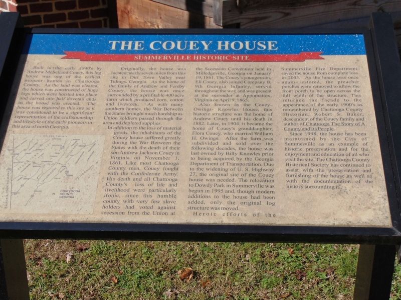 The Couey House Marker image. Click for full size.